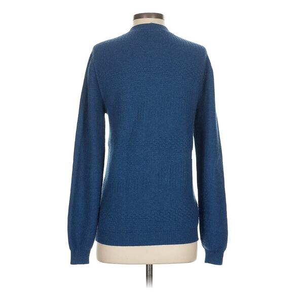 NWOT gavea cashmere Wave Cardigan Sweater Navy Blue XS - Picture 4 of 7